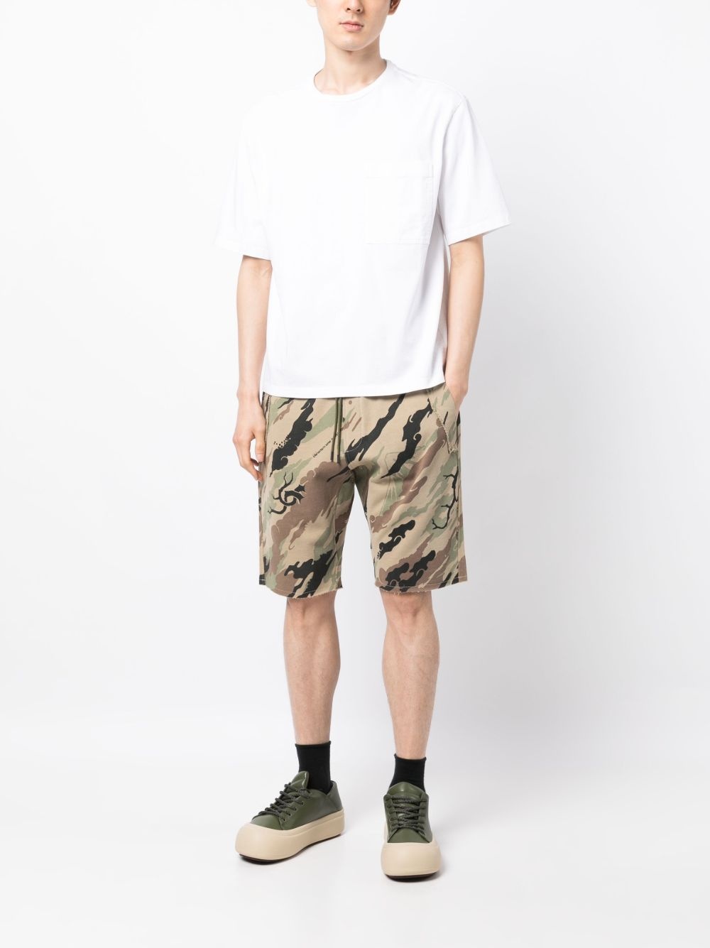 Bonsai Forest-print cotton shorts - 2