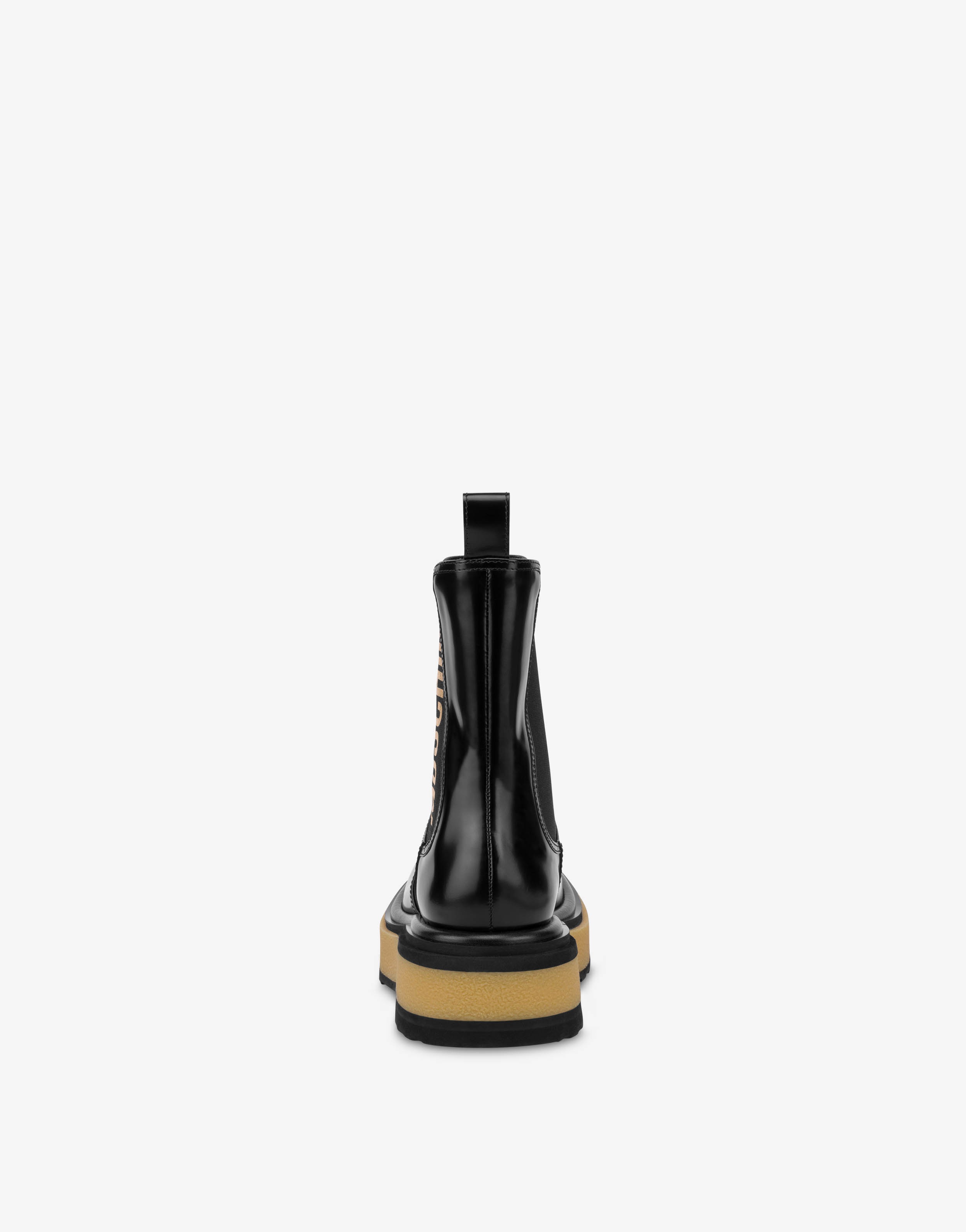 ELASTIC LOGO CALFSKIN BEATLE BOOTS - 3