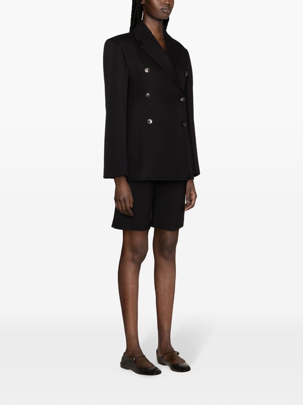 notched-lapels double-breasted blazer - 3