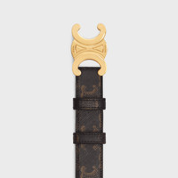 CELINE Medium Triomphe Belt in Triomphe Canvas | REVERSIBLE