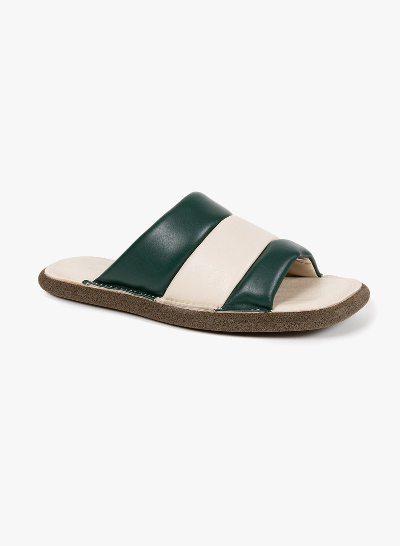 Dries Van Noten PADDED LEATHER SLIDES outlook