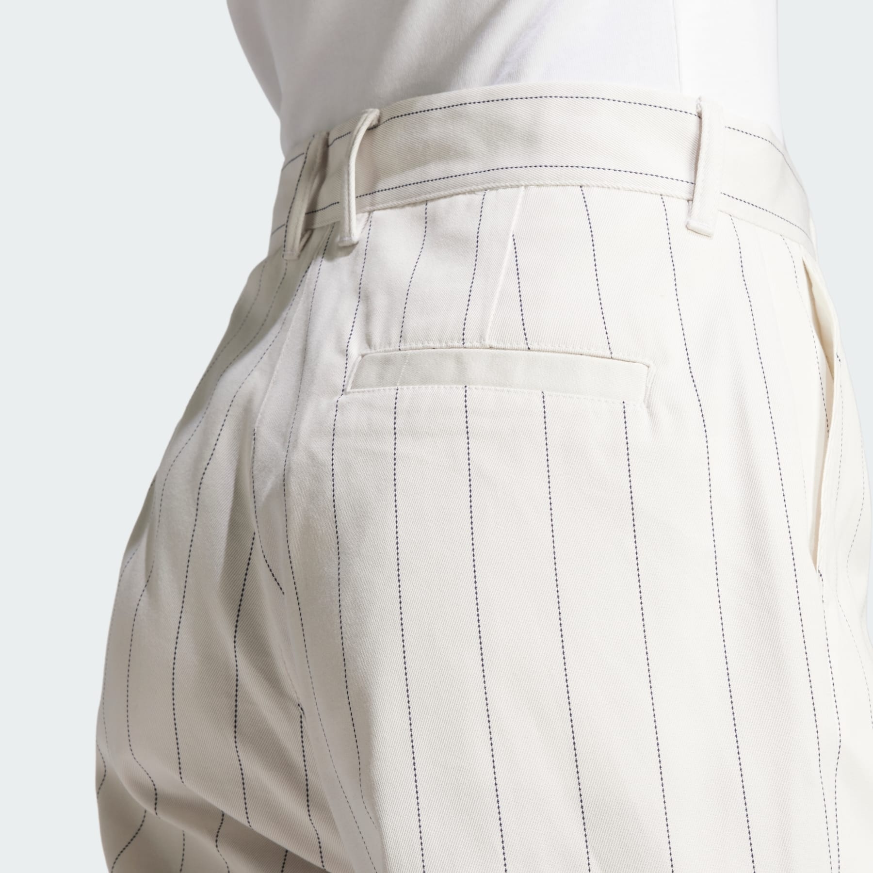adidas Pinstripe Twill Loose Pants | REVERSIBLE