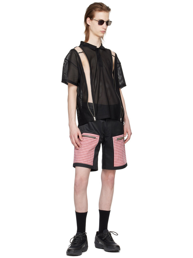 OLLY SHINDER gingham-print shorts outlook