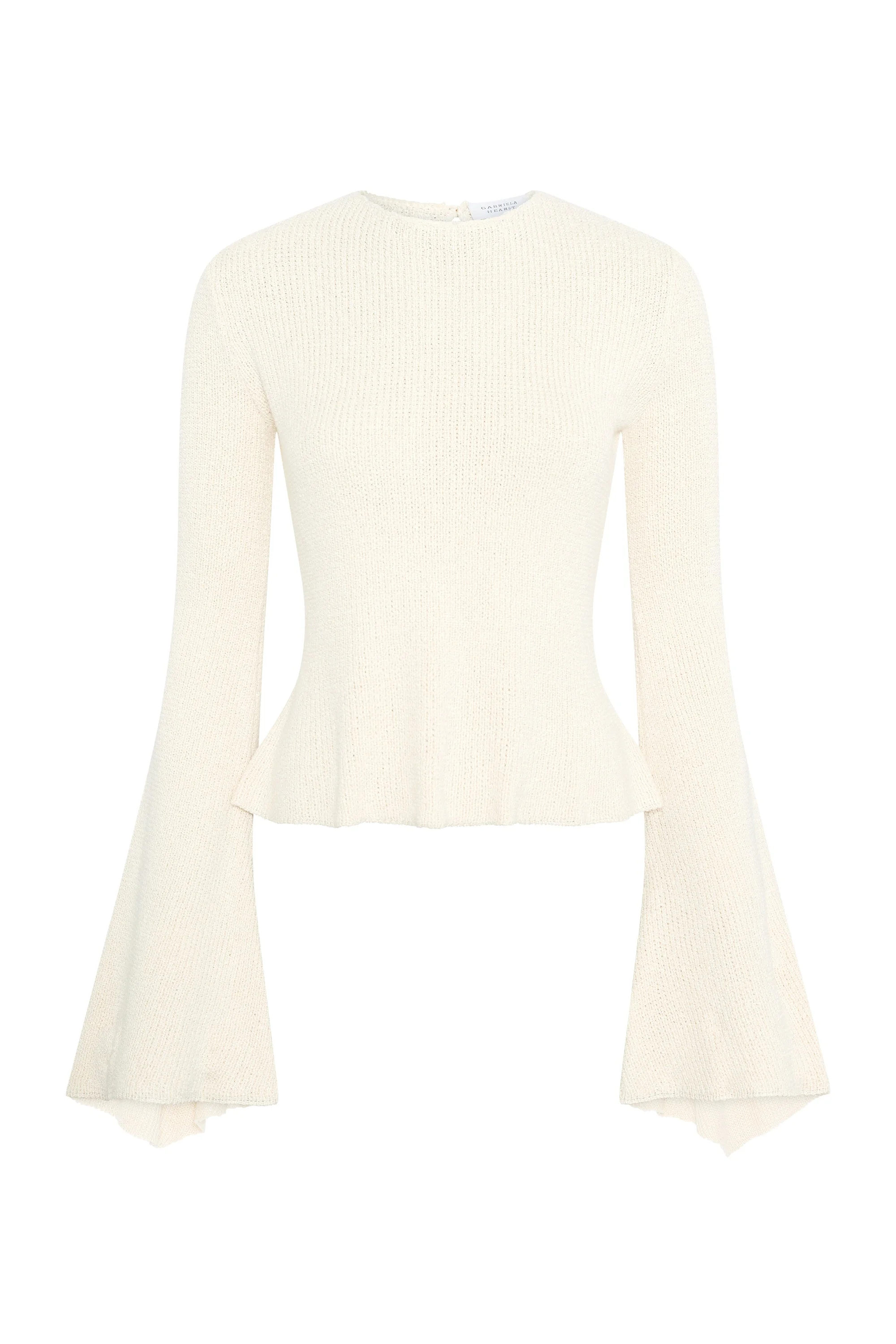 Ellesmere Knit Top in Ivory Silk - 1