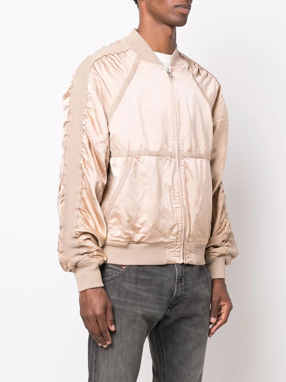 satin bomber jacket - 3