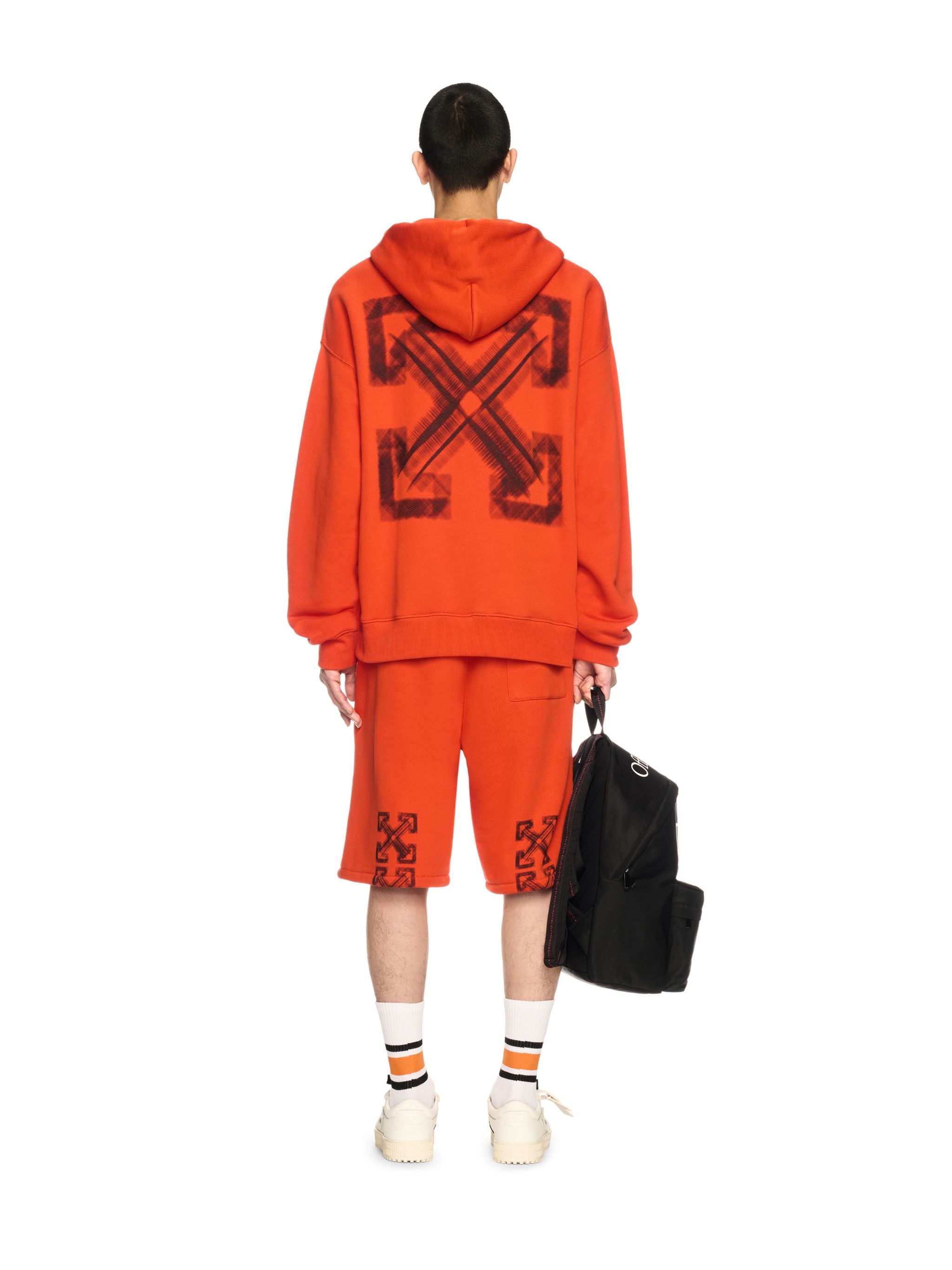 Orange Vibe Arrow Sweat Shorts - 4