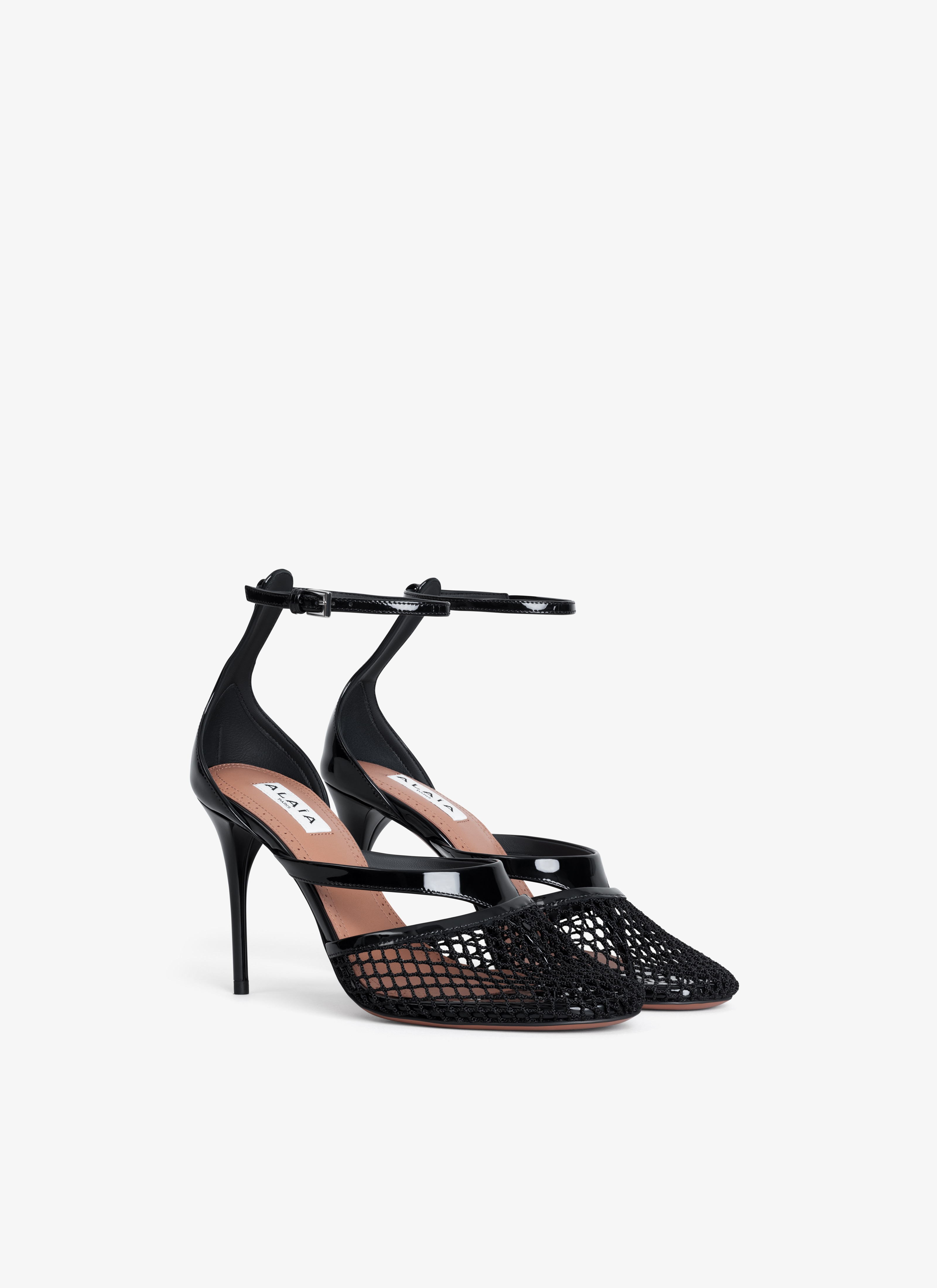 INFRADITO SANDALS IN FISHNET & LEATHER - 3