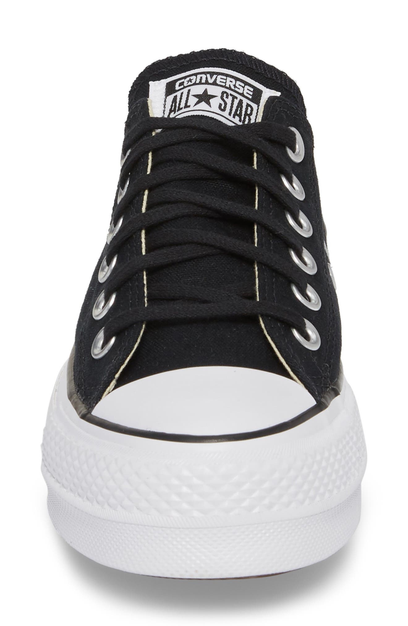 Converse Chuck Taylor® All Star® Platform Sneaker in Black/white/white at Nordstrom - 4