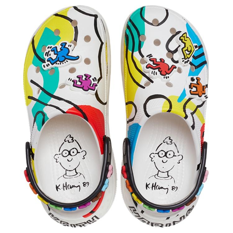 Crocs x Keith Haring Mega Crush Clog 'White Multi' 209822-001 - 5