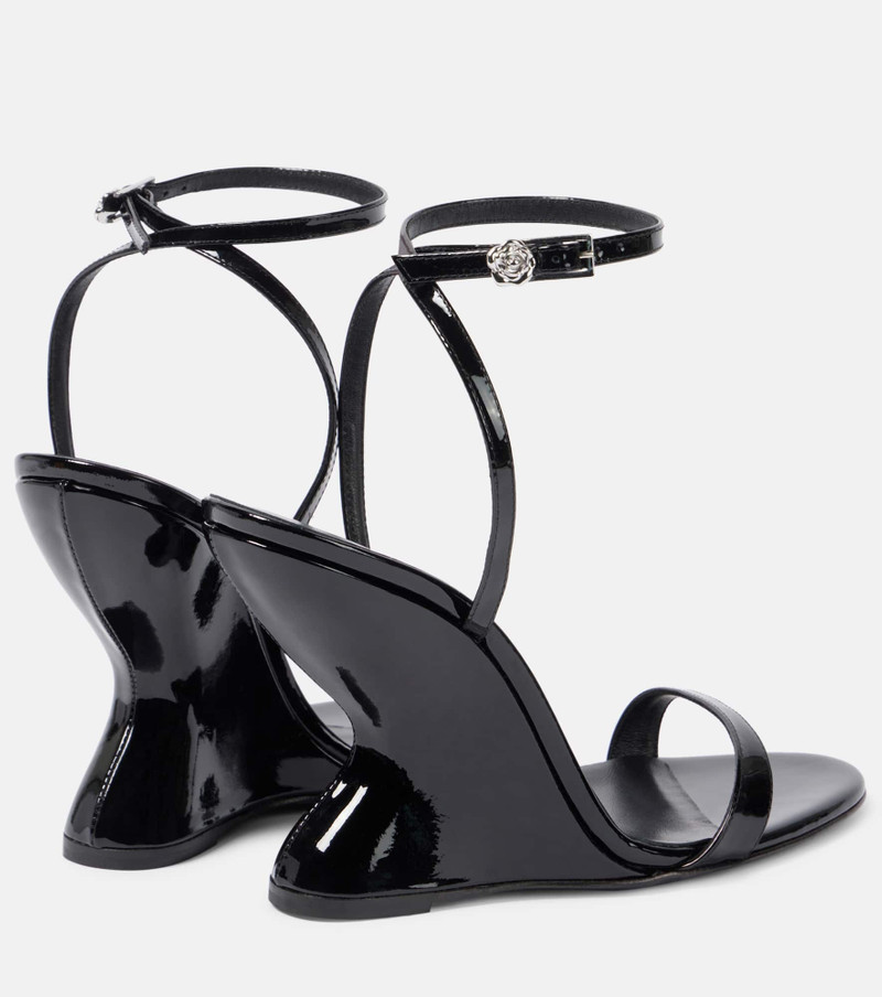 MAGDA BUTRYM 105 patent leather wedge sandals outlook