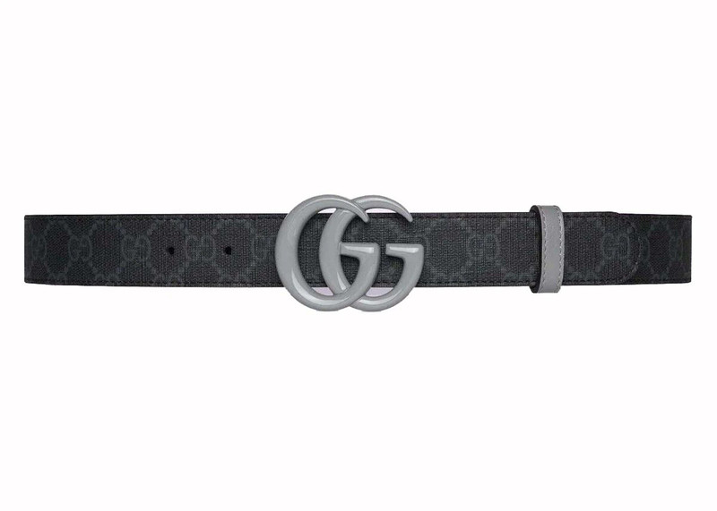Gucci GG Supreme Monogram Belt Black/Grey 1