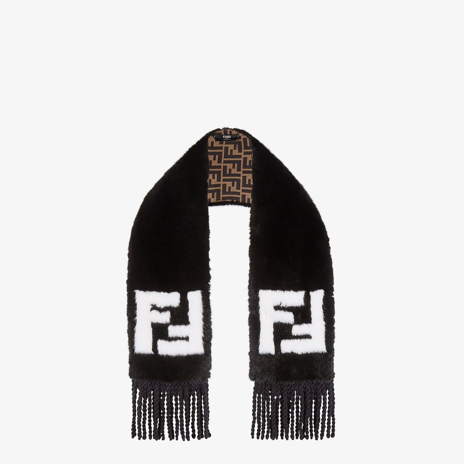 Black fur scarf - 2