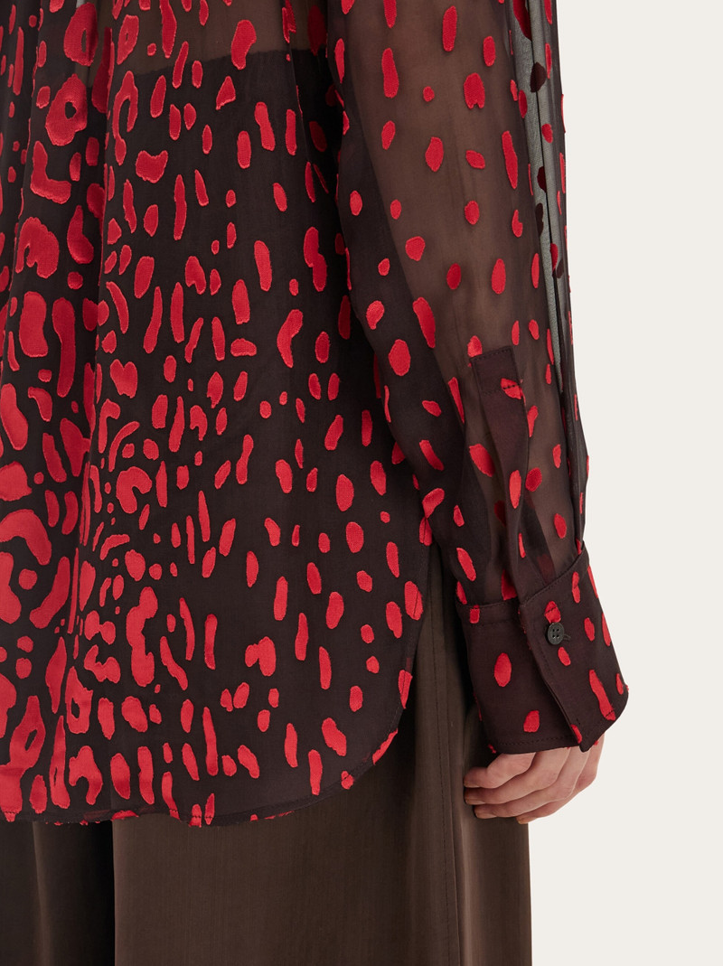 Devoré georgette shirt 5