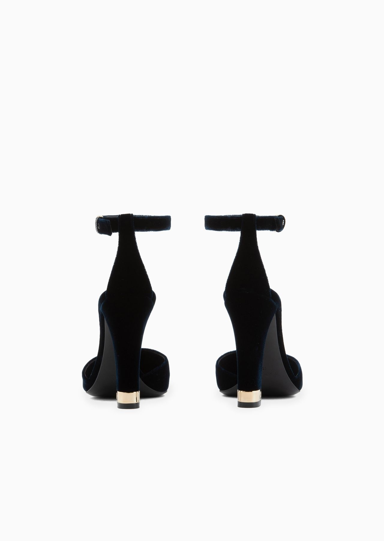 Velvet d’Orsay court shoes - 4