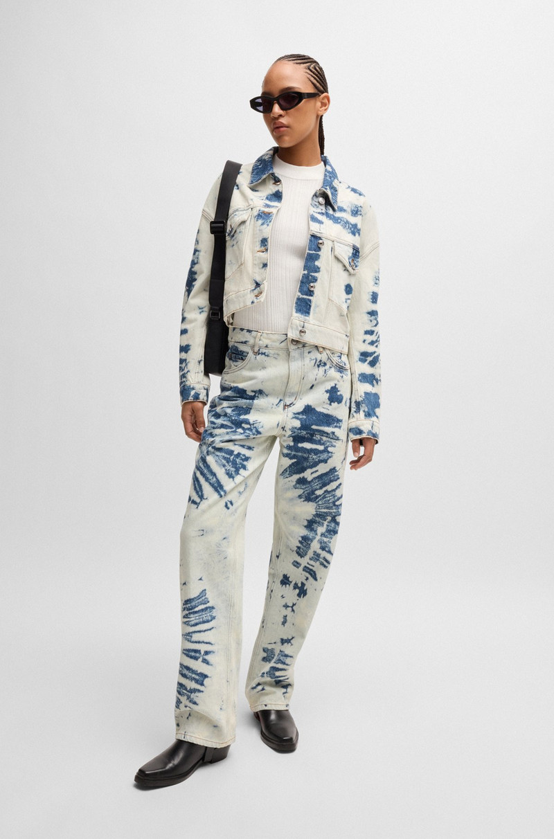 HUGO SLIM-FIT SWEATER WITH IRREGULAR RIBBED STRUCTURE outlook