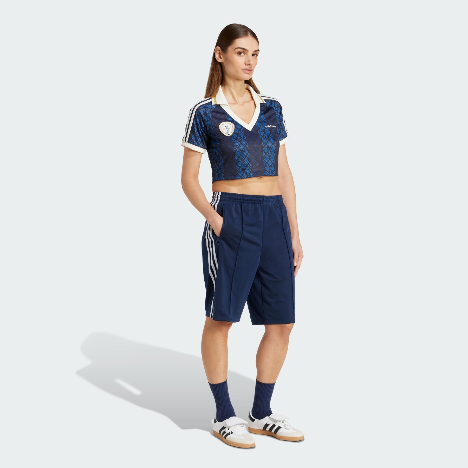 adidas Originals Retro Sports Cricket-inspired Cropped Jersey - 4