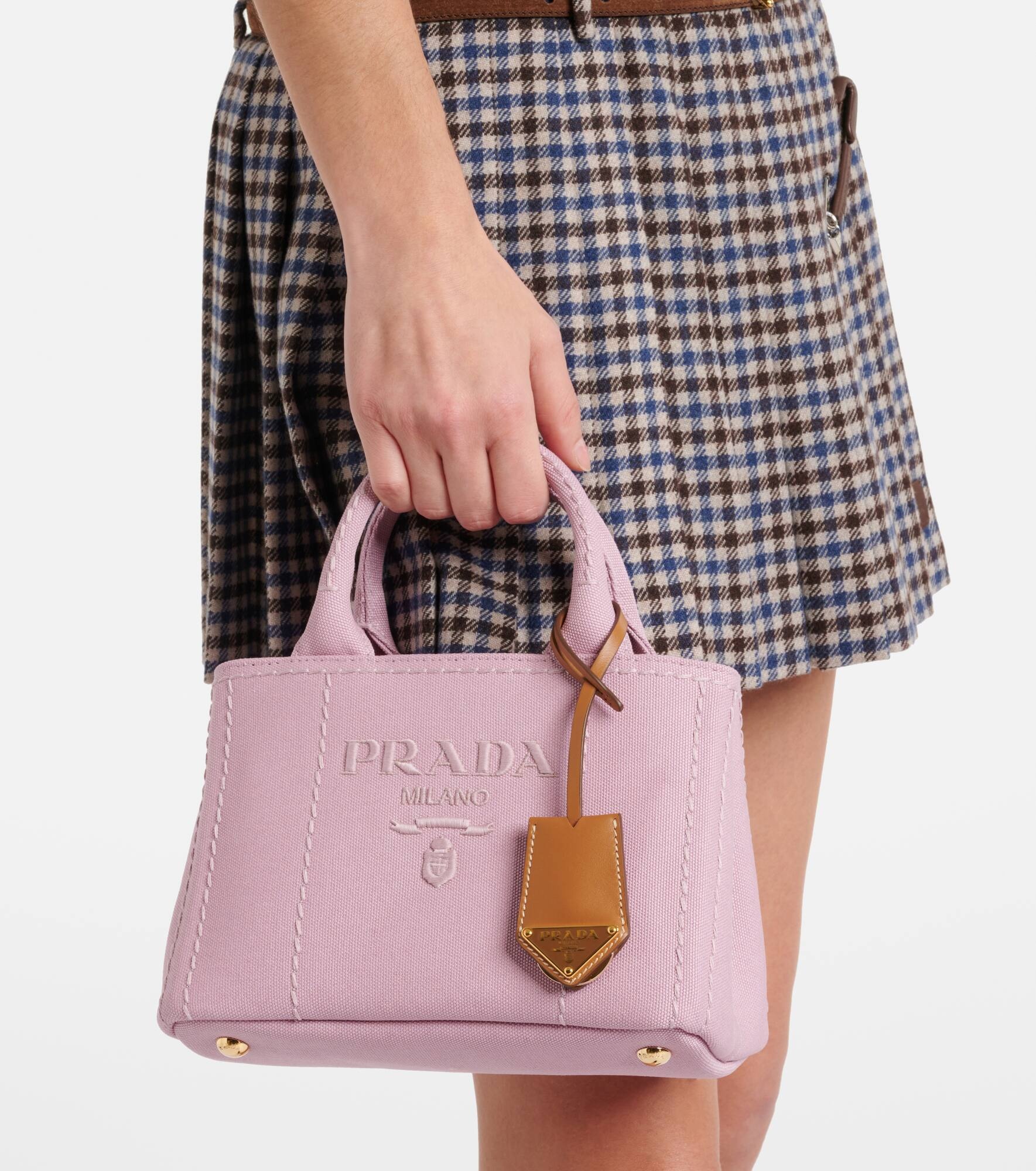 Mini canvas shoulder bag - 7