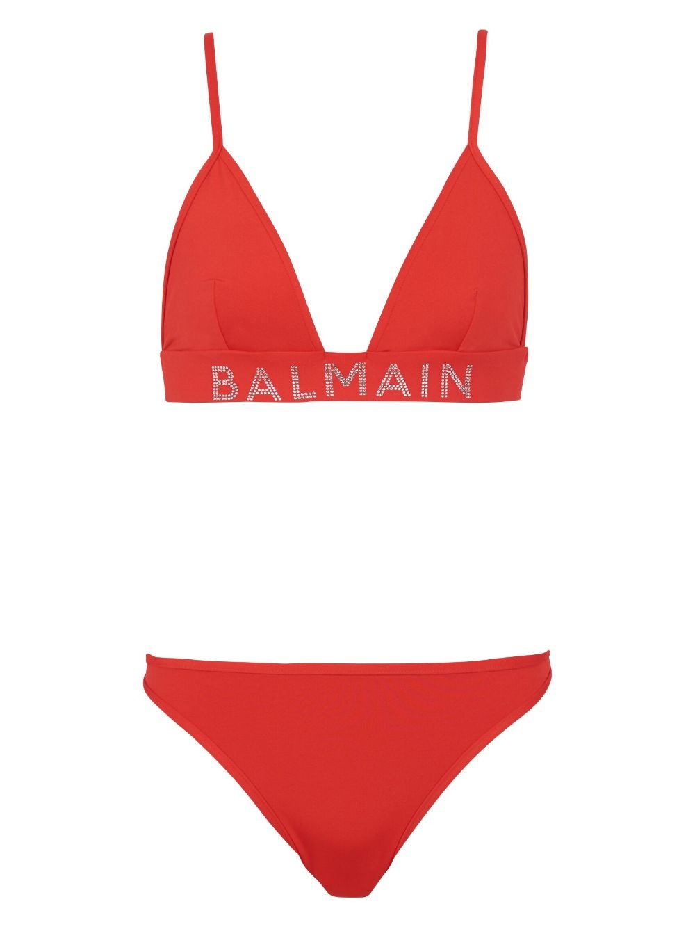 logo-embellished bikini set - 1