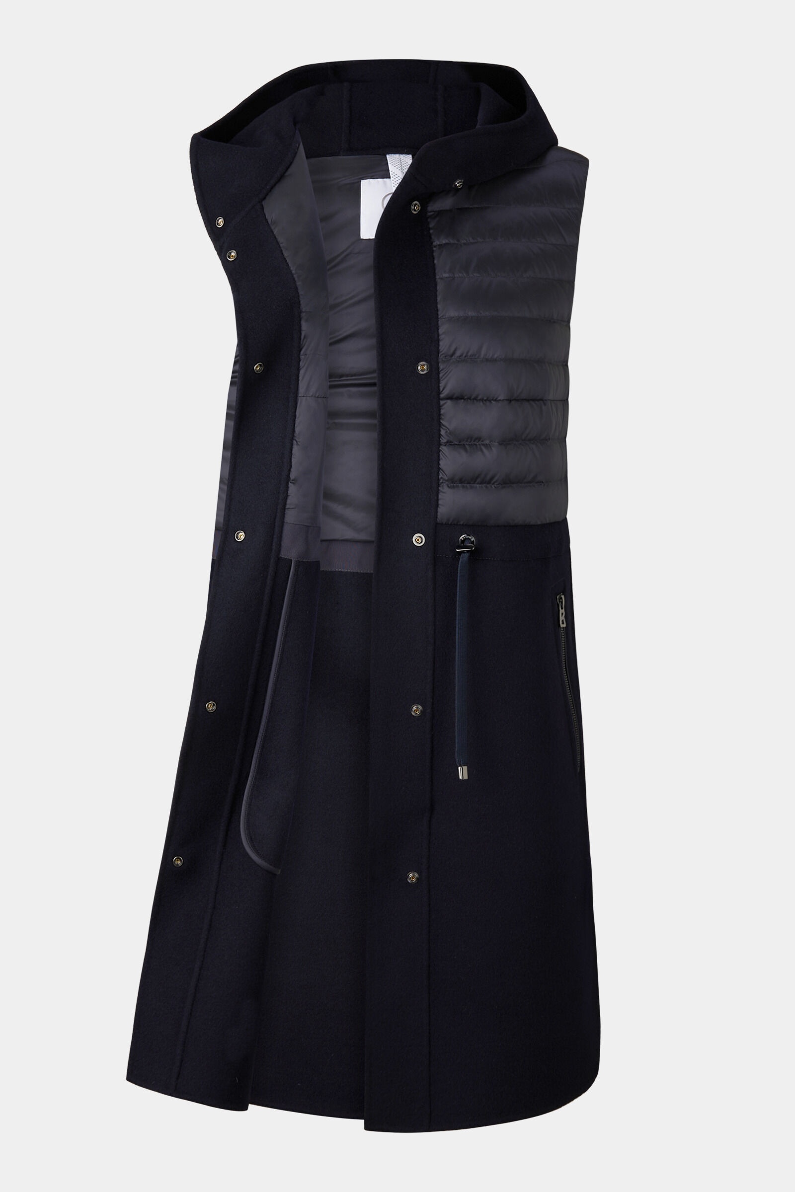 Joelle quilted woollen vest in Navy blue - 2