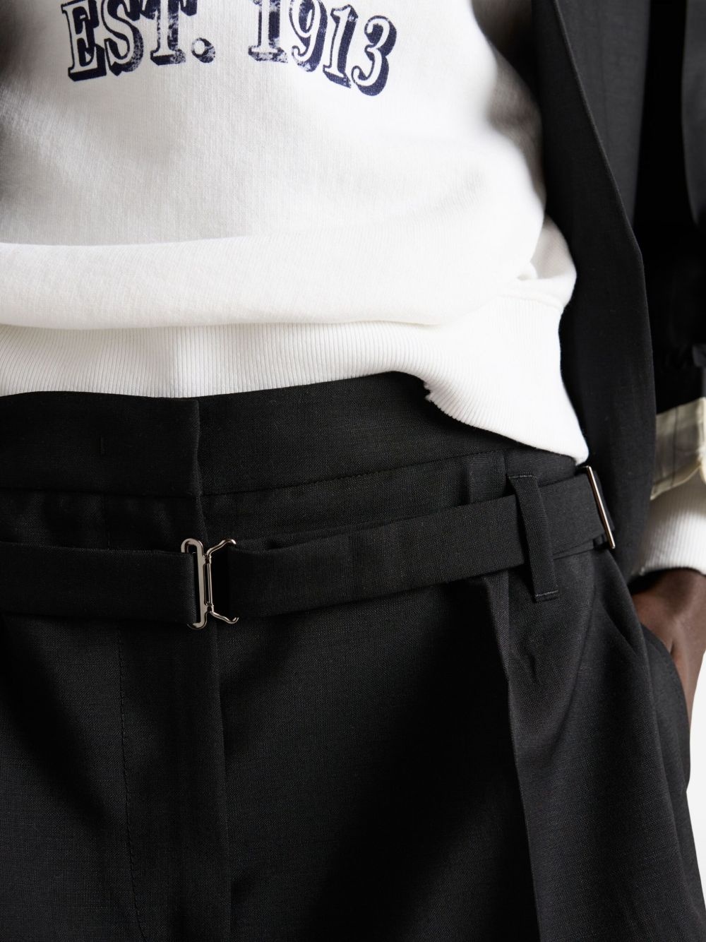 belted tailored shorts - 5