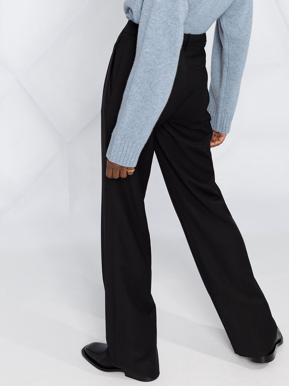flared wool trousers - 5