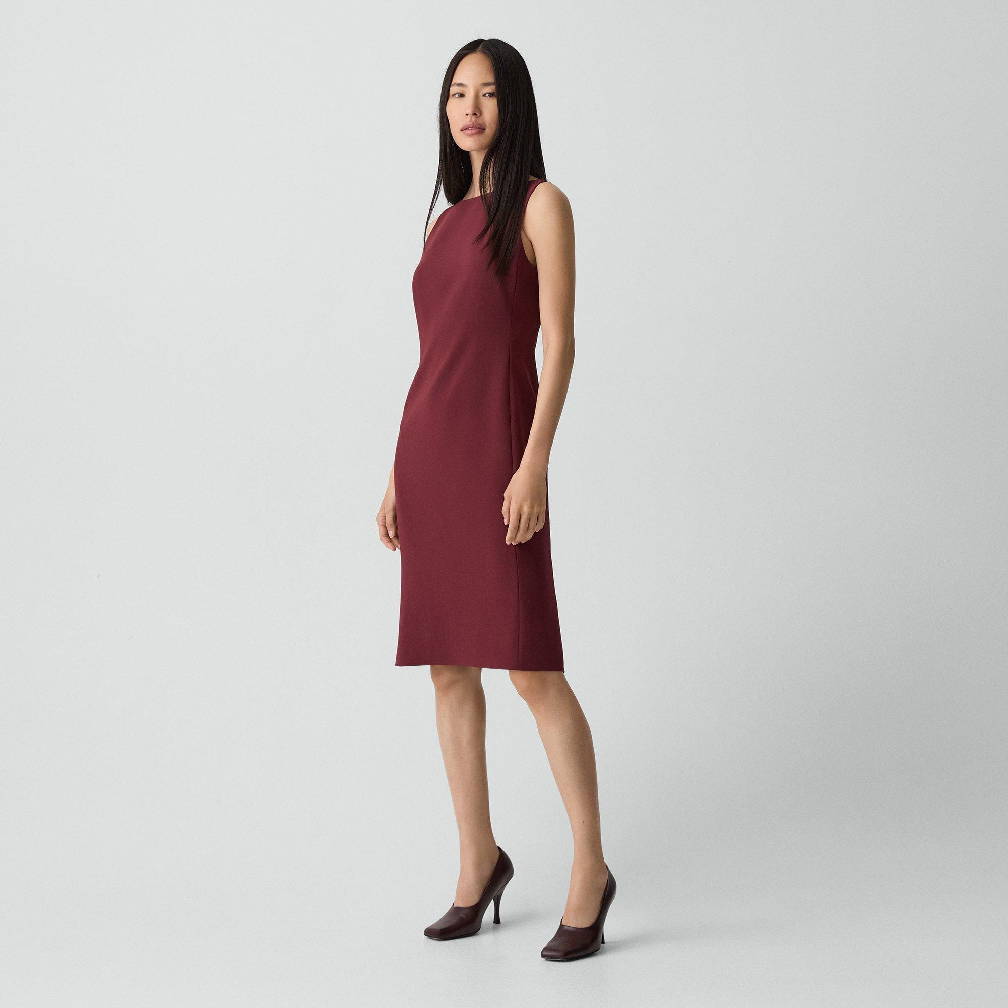 Flared Dress in Admiral Crepe - 3