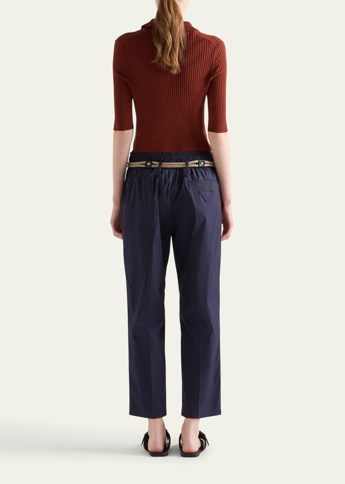 Poplin Stretch Pants - 3