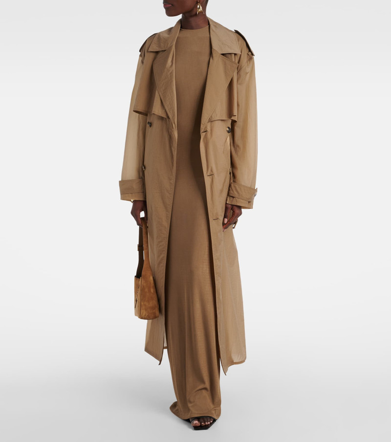 SAINT LAURENT Sheer trench coat outlook