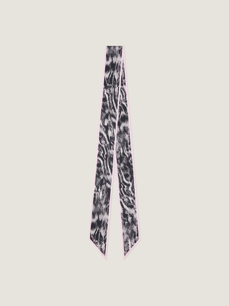 BANDEAU IN SILK WITH ANIMAL PRINT 1