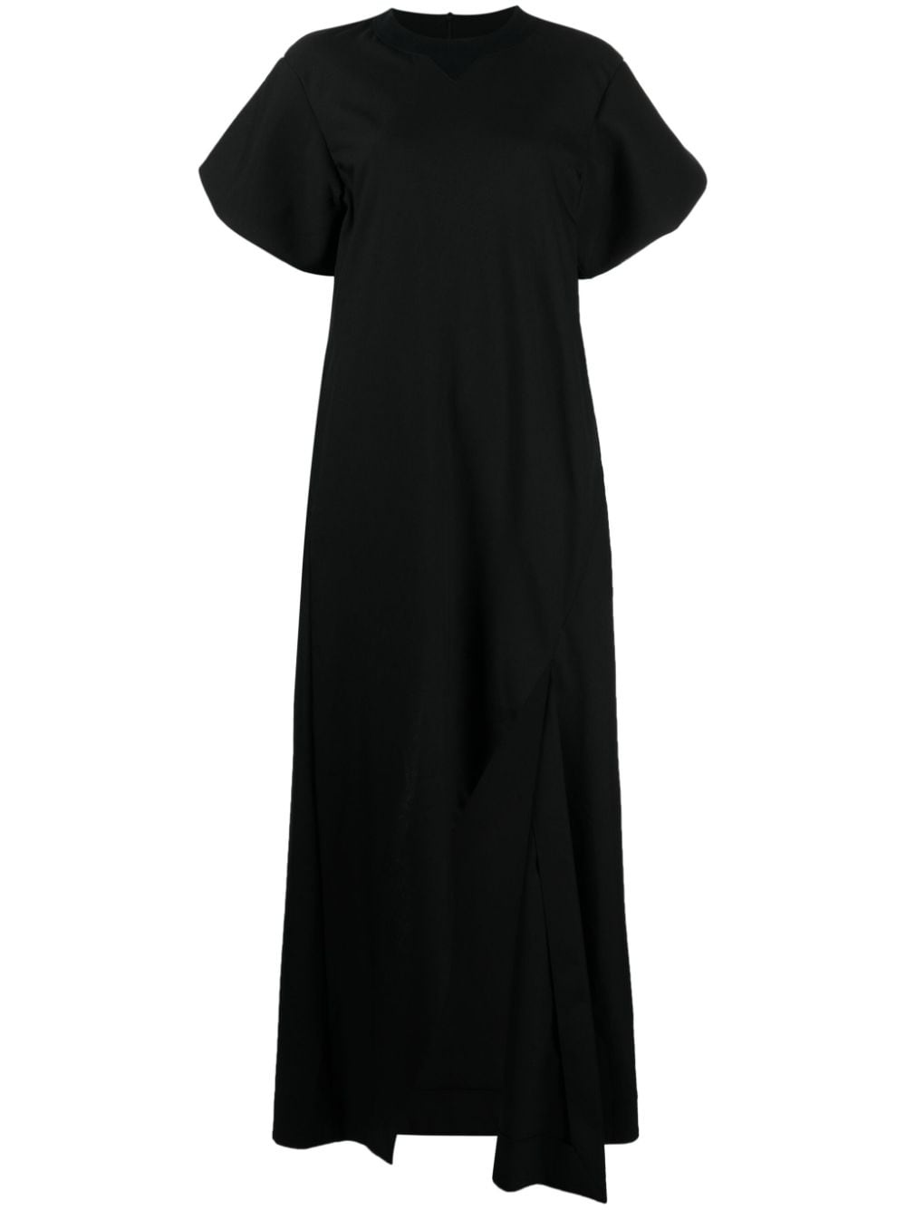 puff-sleeve maxi dress - 1