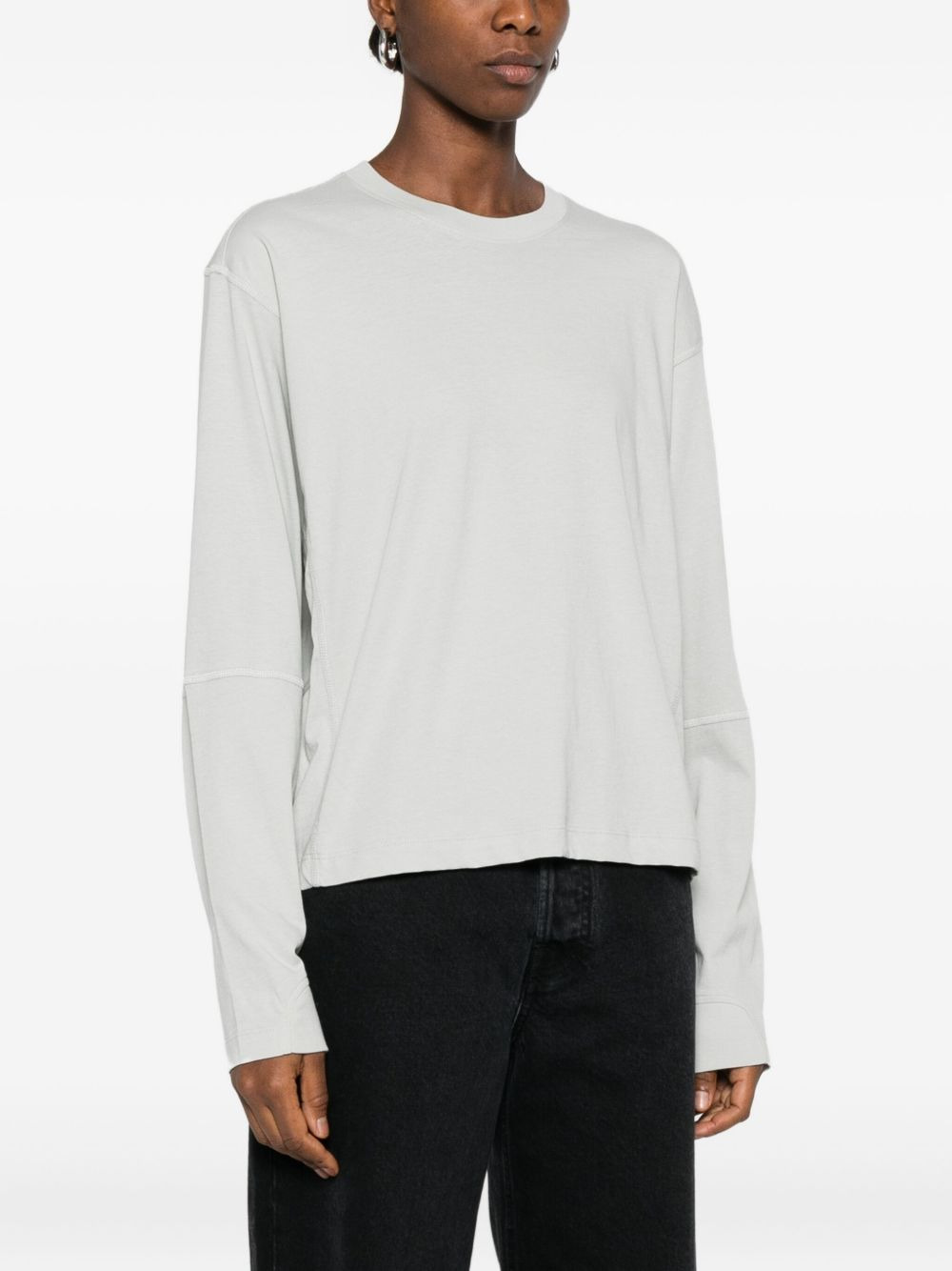 long-sleeve cotton t-shirt - 3