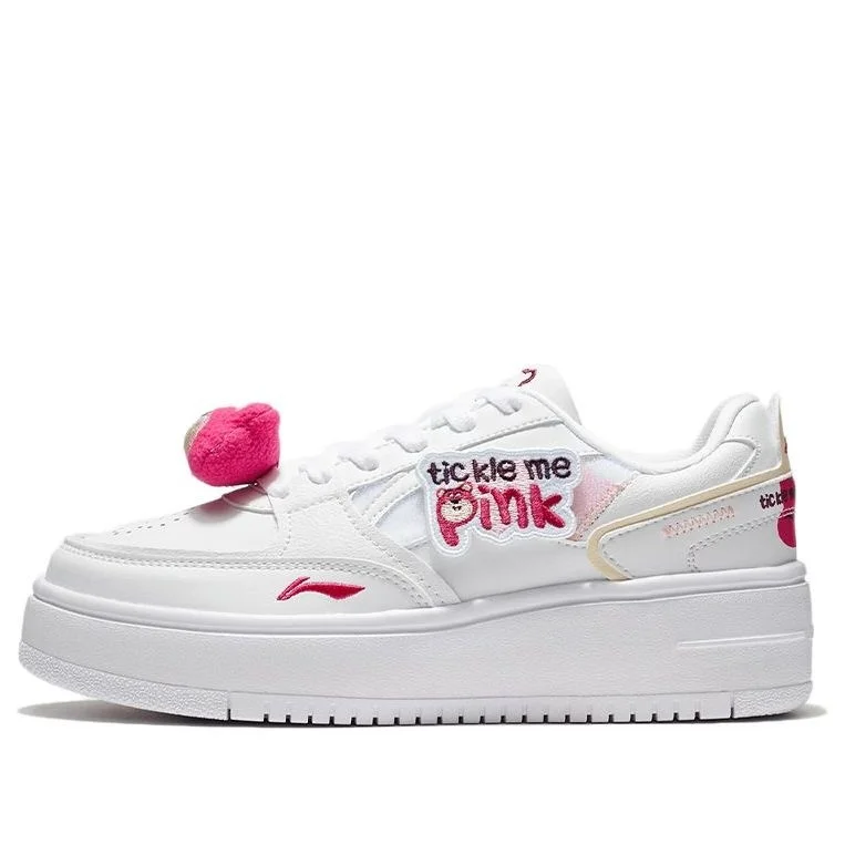 (WMNS) Li-Ning Classic Skateboarding x Disney 'White Pink Lotso' AGCR472-1 - 1