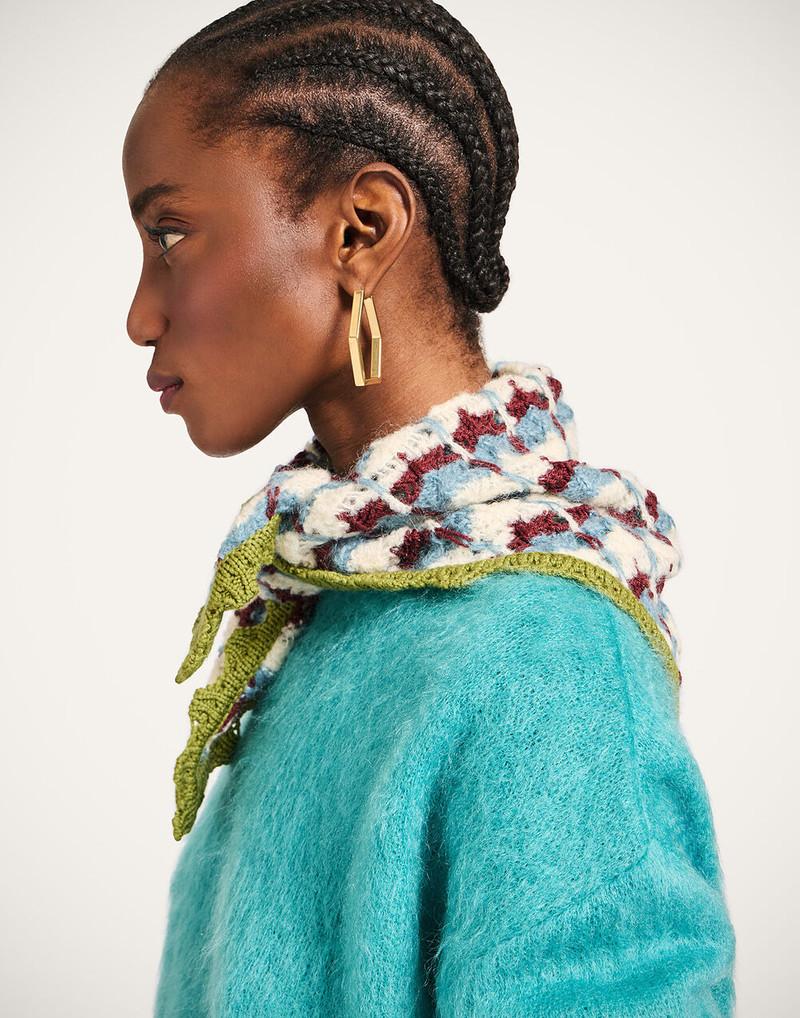 La DoubleJ Crochet Triangle Scarf outlook