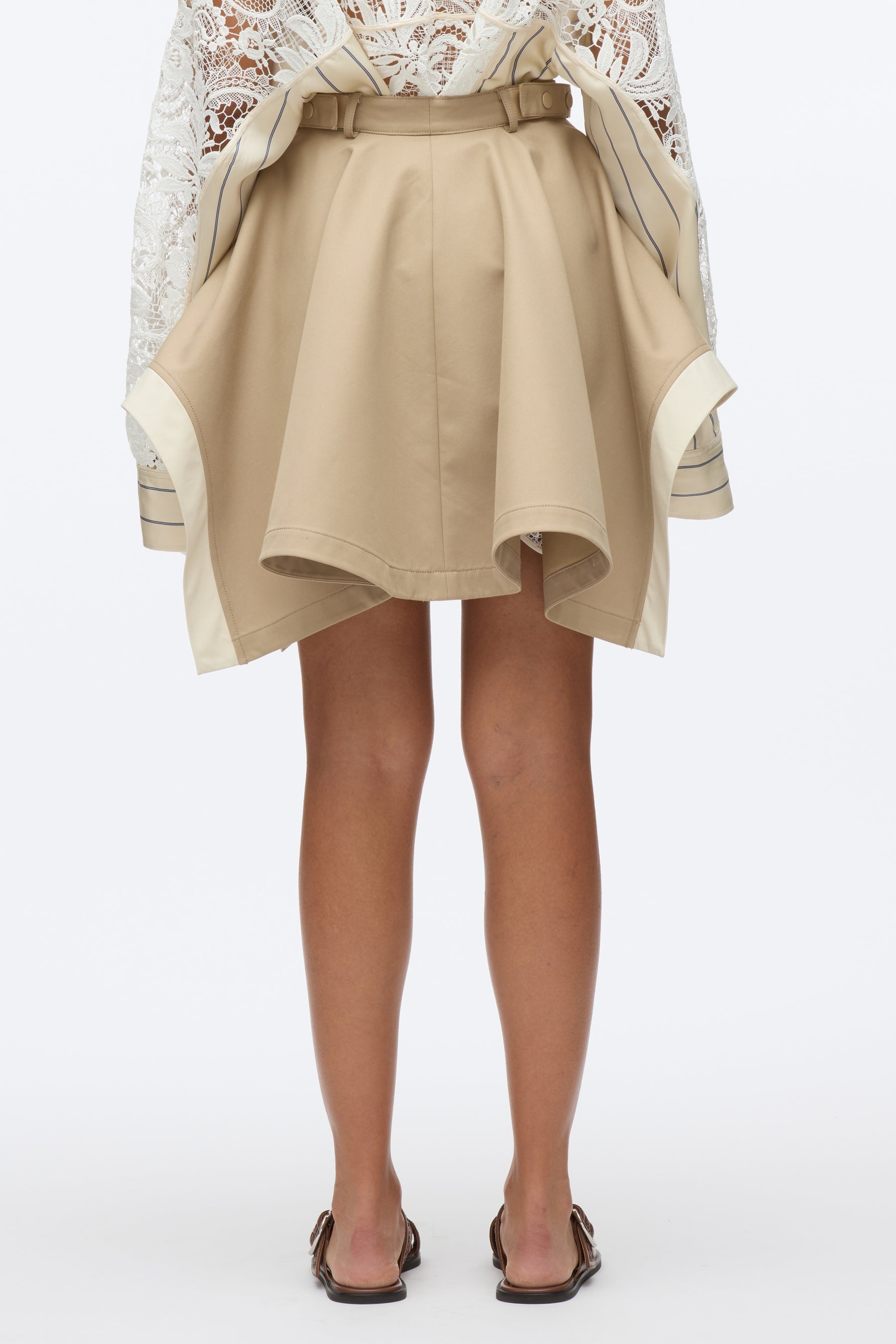 Flounce Hankerchief Mini Skirt - 4