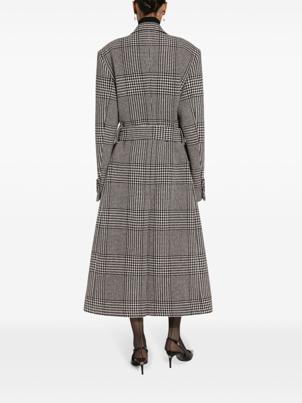 check-pattern coat - 4