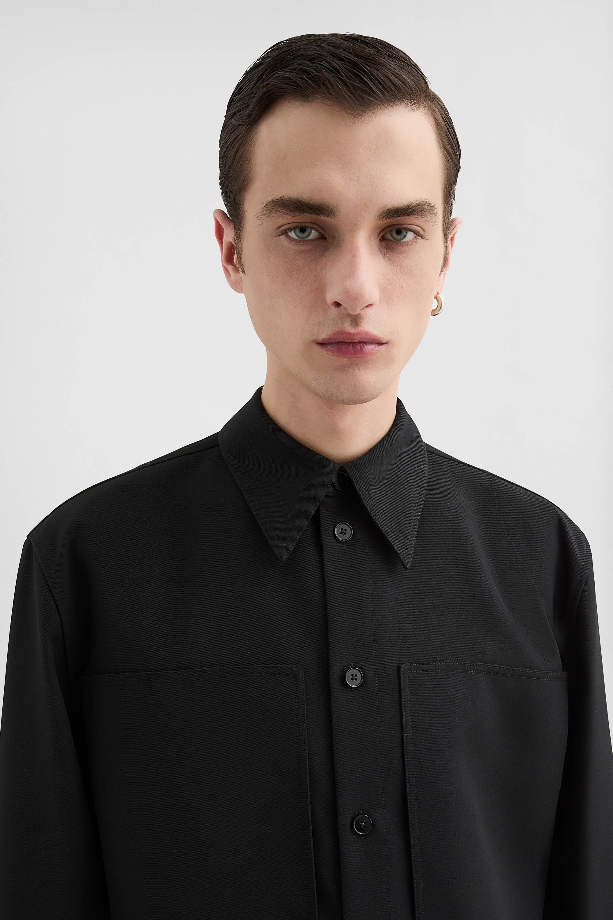 Wool Gabardine Shirt - 6