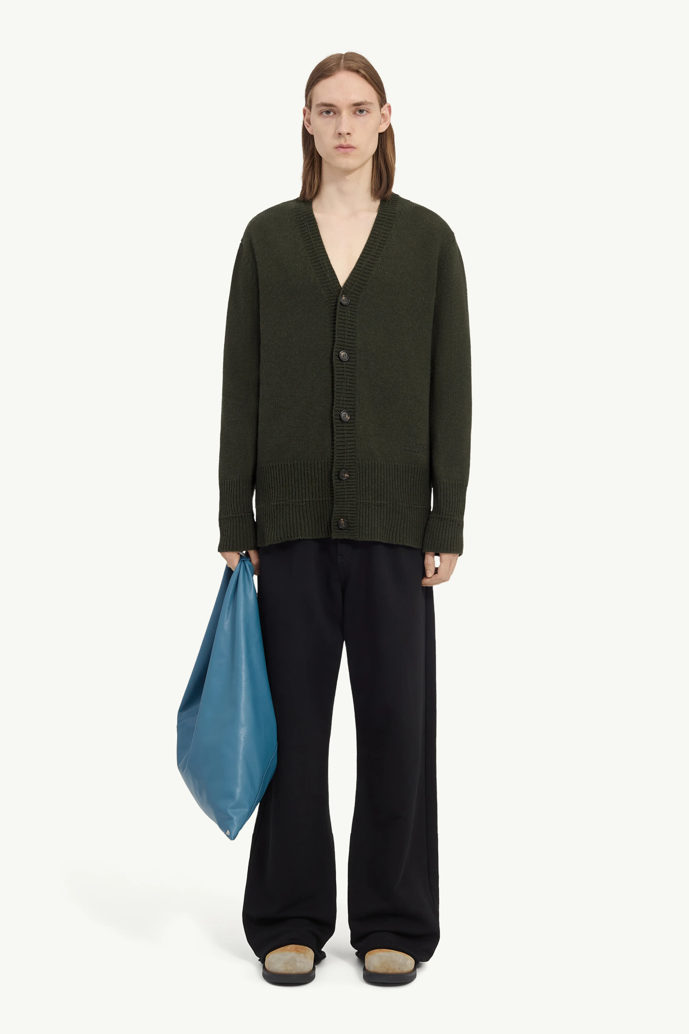 Wool V-neck cardigan - 1