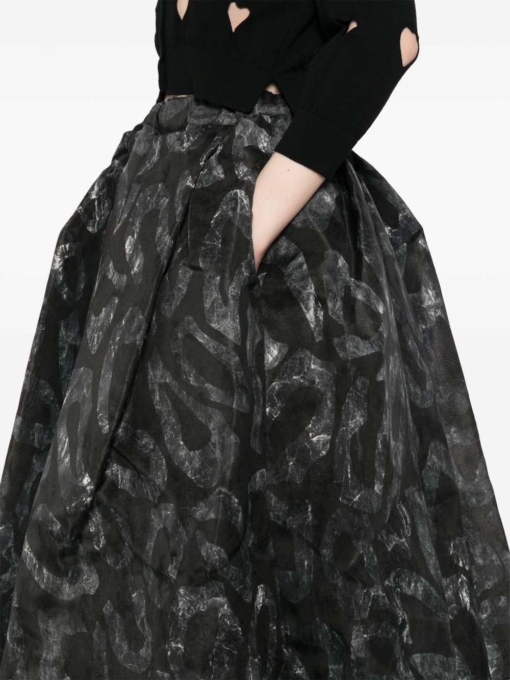 graphic-print skirt - 5