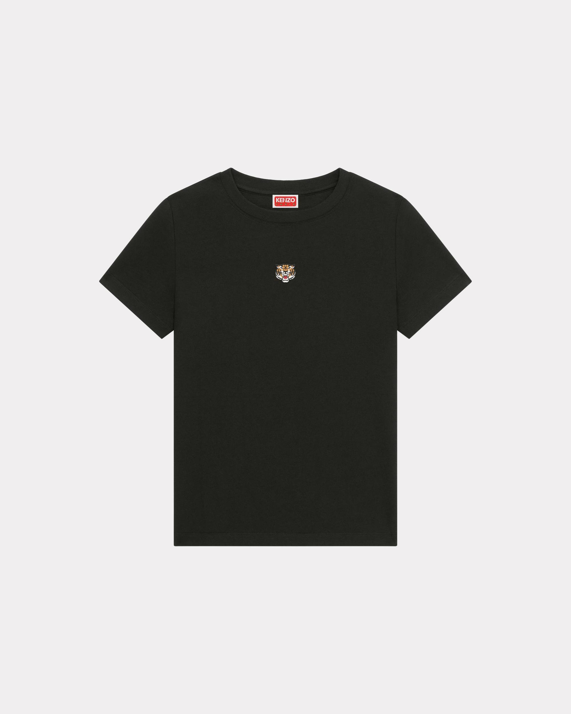 'Lucky Tiger Crest' embroidered classic T-shirt - 1