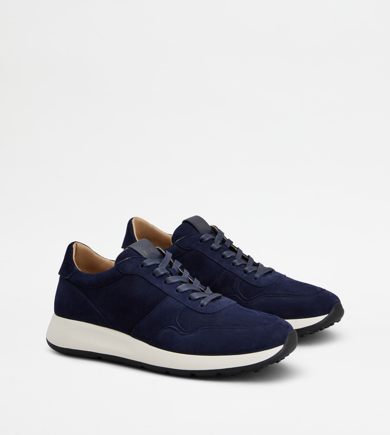 SNEAKERS IN SUEDE - BLUE 2