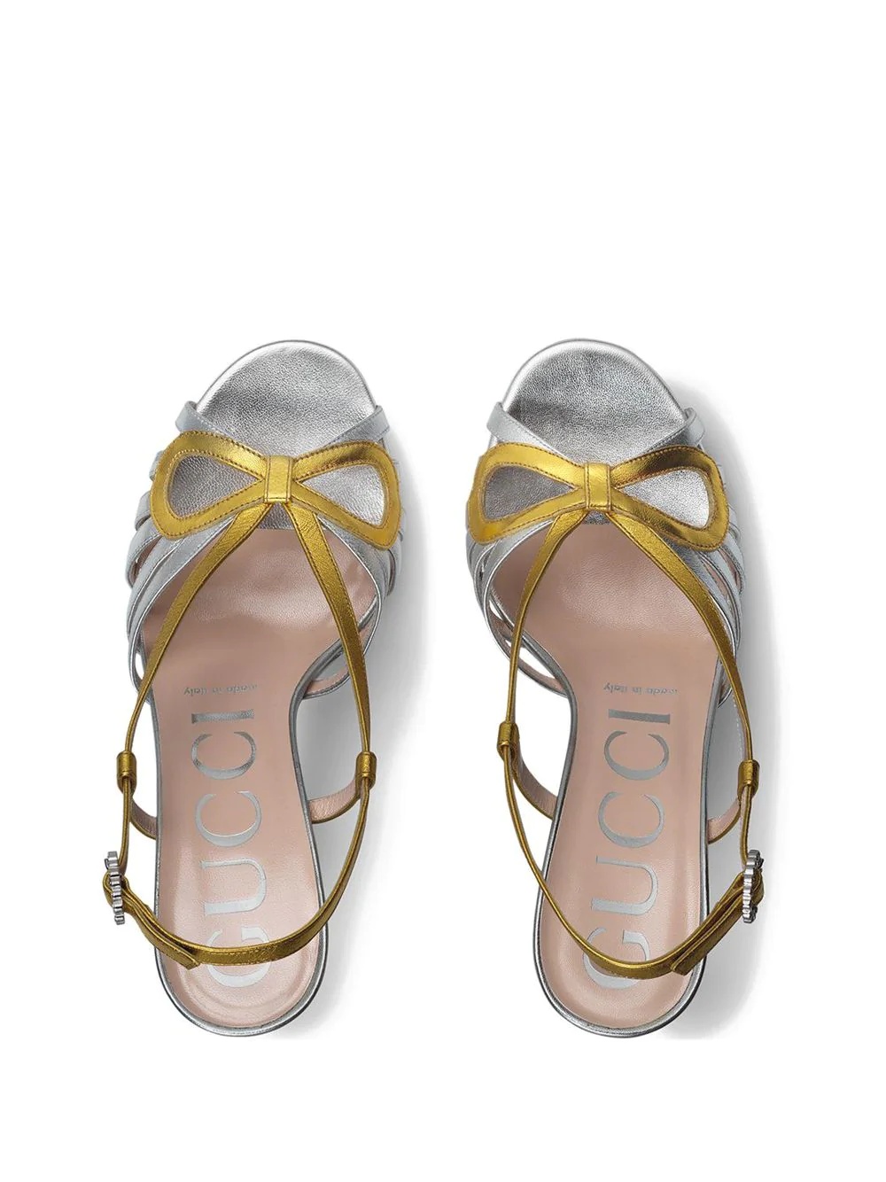 crossed bow sandals - 4