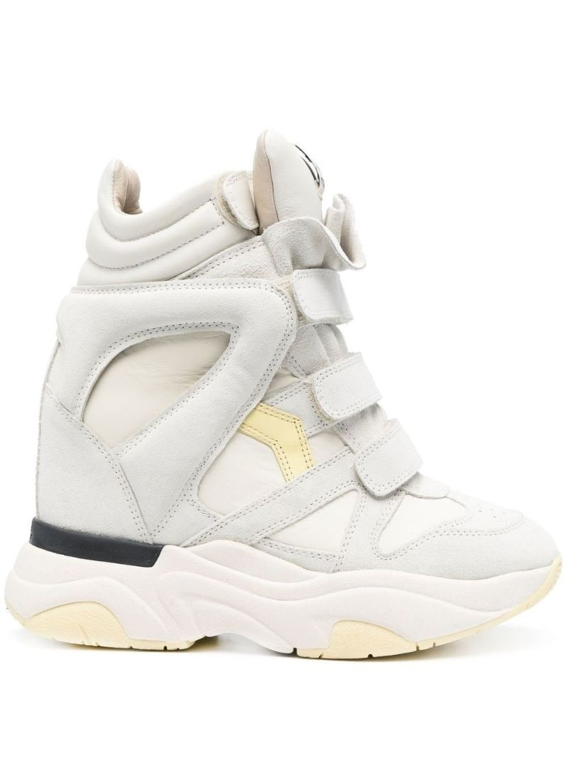 Balskee 90mm touch-strap wedge sneakers 1