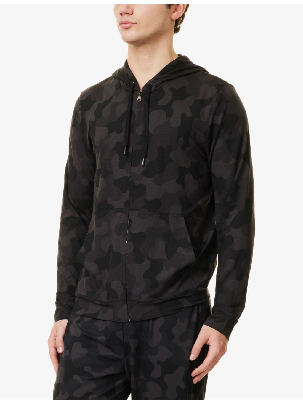 London Camouflage-Print Modal-Blend Hoody - 3
