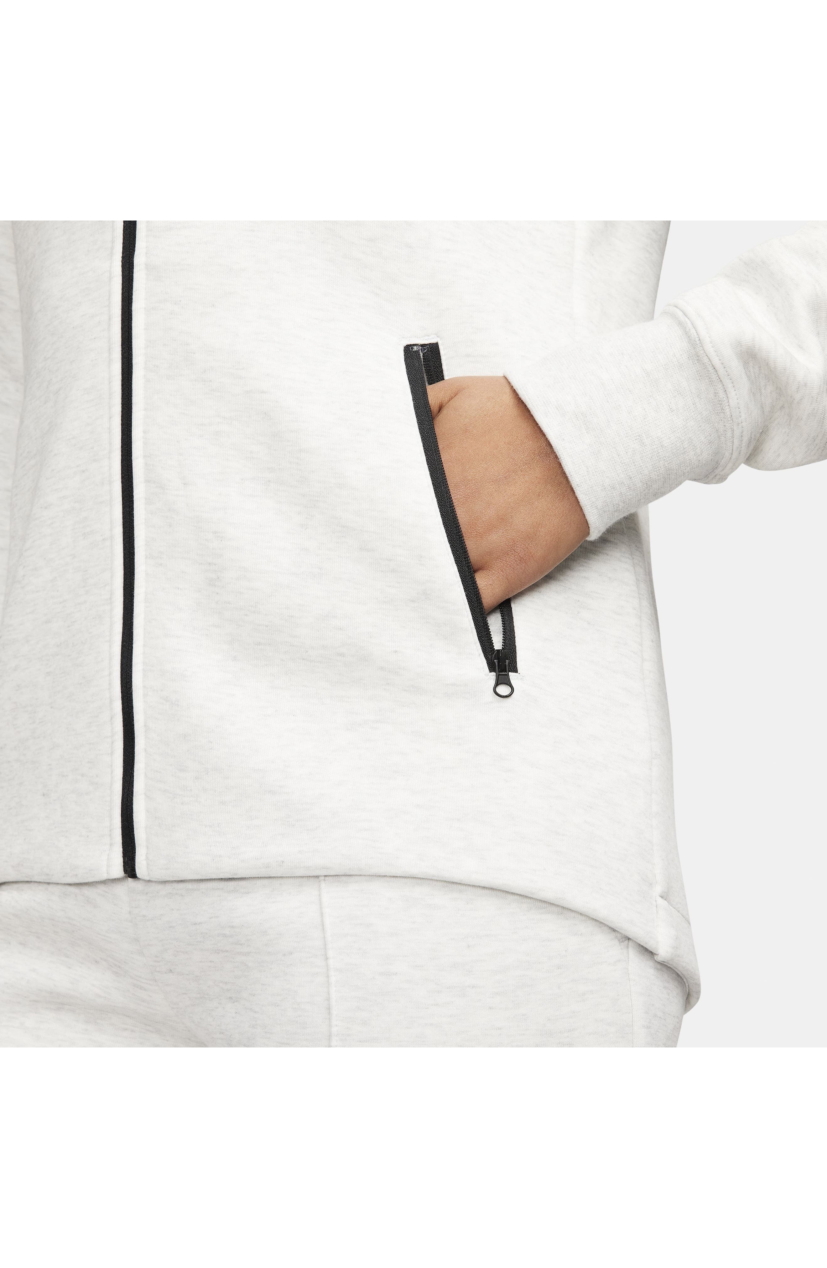 Nike Sportswear Tech Fleece Windrunner Zip Hoodie in Light Grey/Heather/Black at Nordstrom - 5