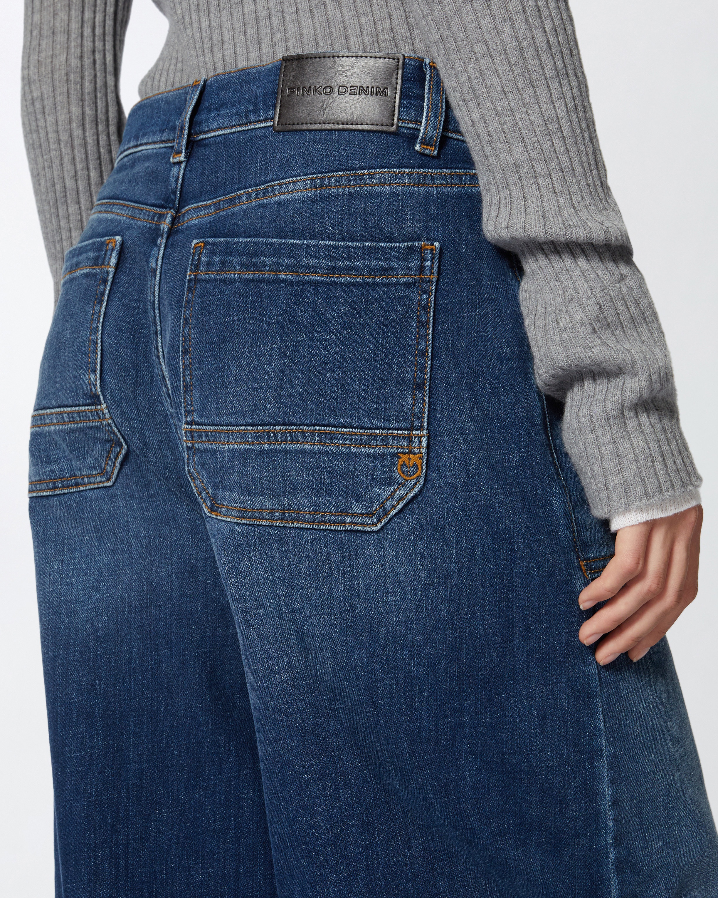 BLUE DENIM BAGGY JEANS - 5