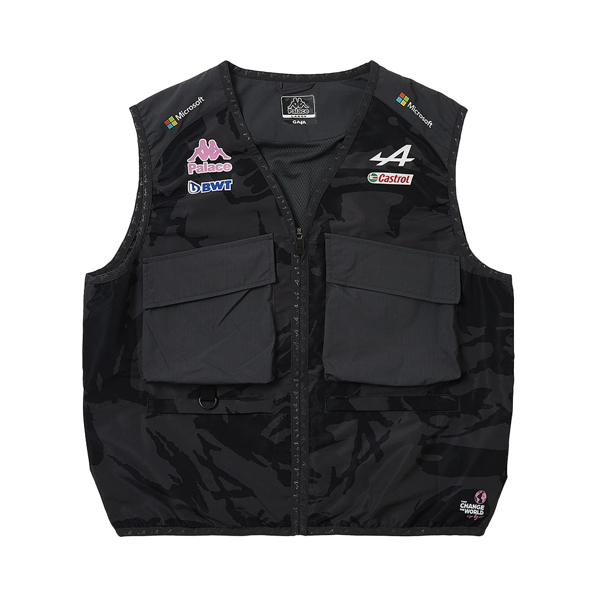 Palace x Kappa For Alpine Pit Vest Bodywarmer 'Night Desert Camo' - 1