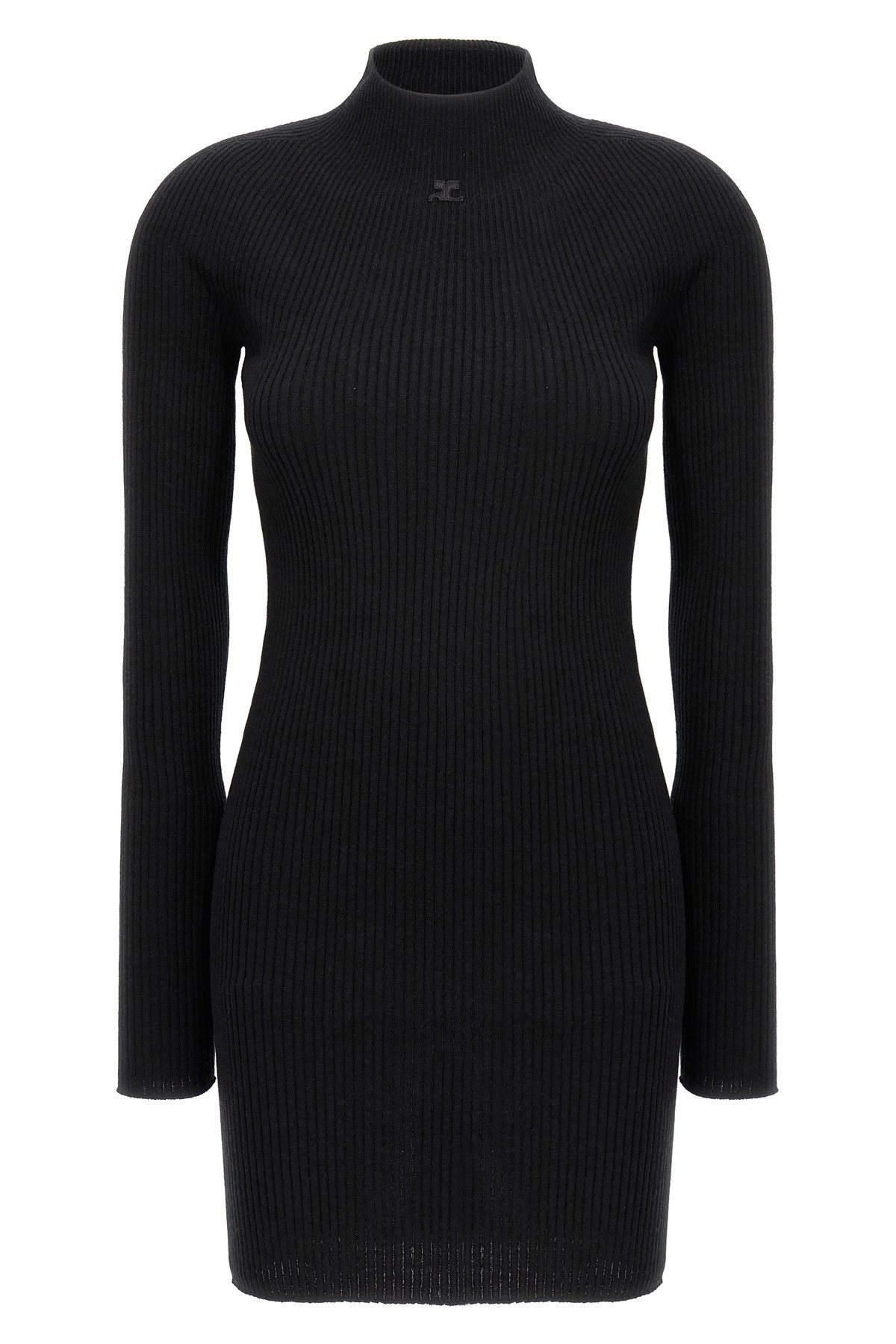 ワンピース COURREGES 'Solar Light Rib' dress Black  324MRO466FI0049 courrèges 'Solar Light Rib' dress | julianfashion | REVERSIBLE