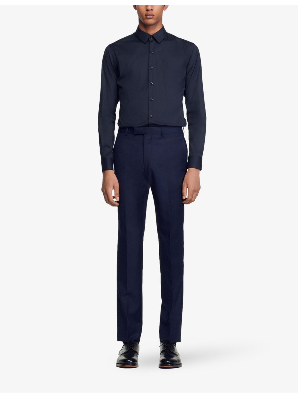 Slim-fit stretch cotton-blend shirt - 2