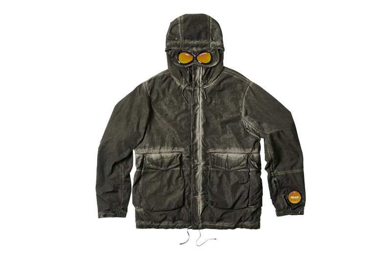 PALACE C.P. COMPANY SHELL GOGGLE JACKET BLACK - 1