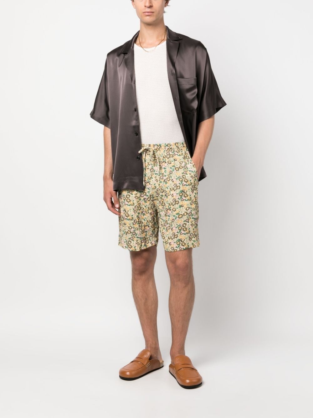 ditsy floral-print shorts - 2